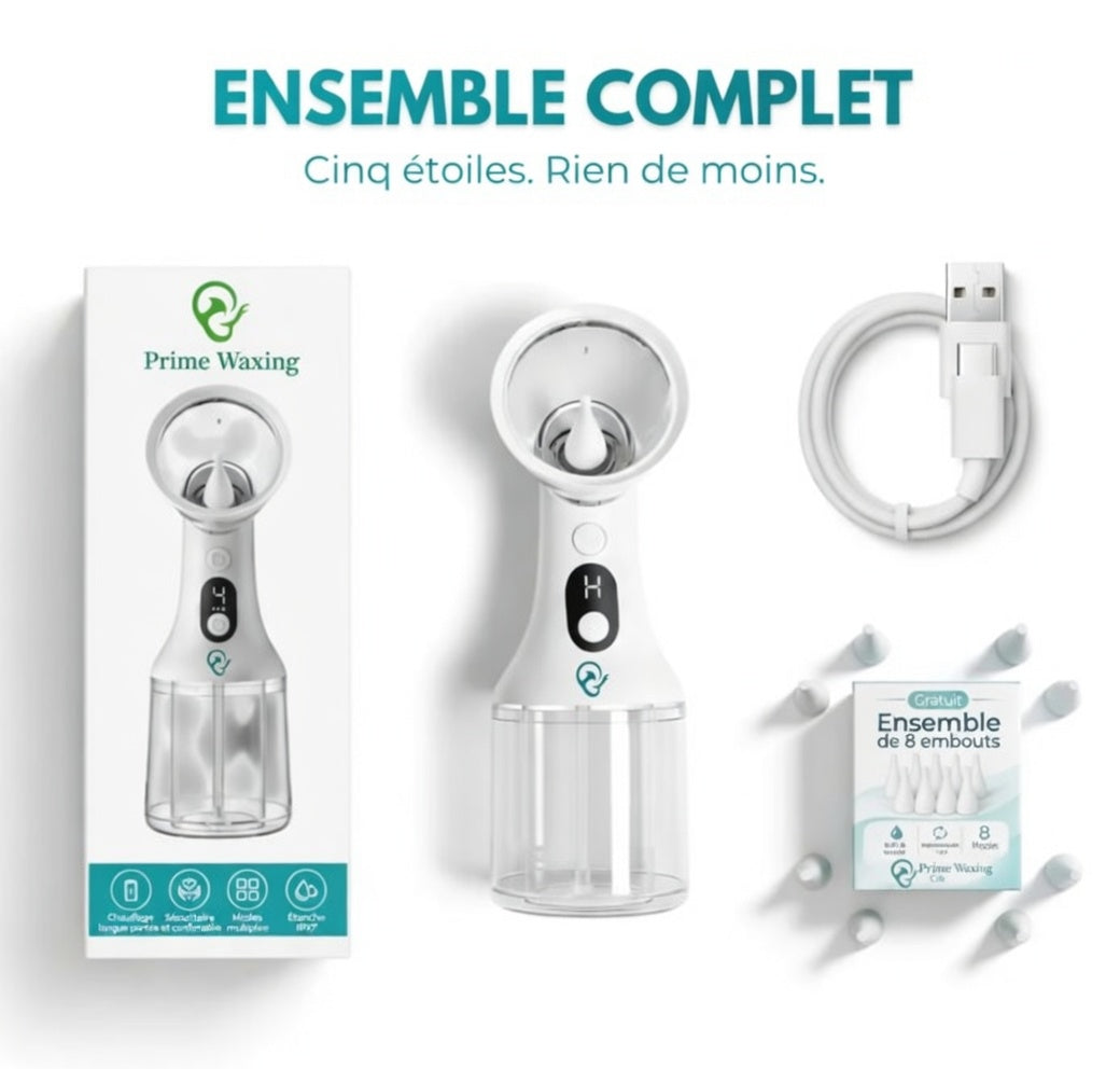 PrimeWaxing™ Irrigateur Auriculaire Électrique