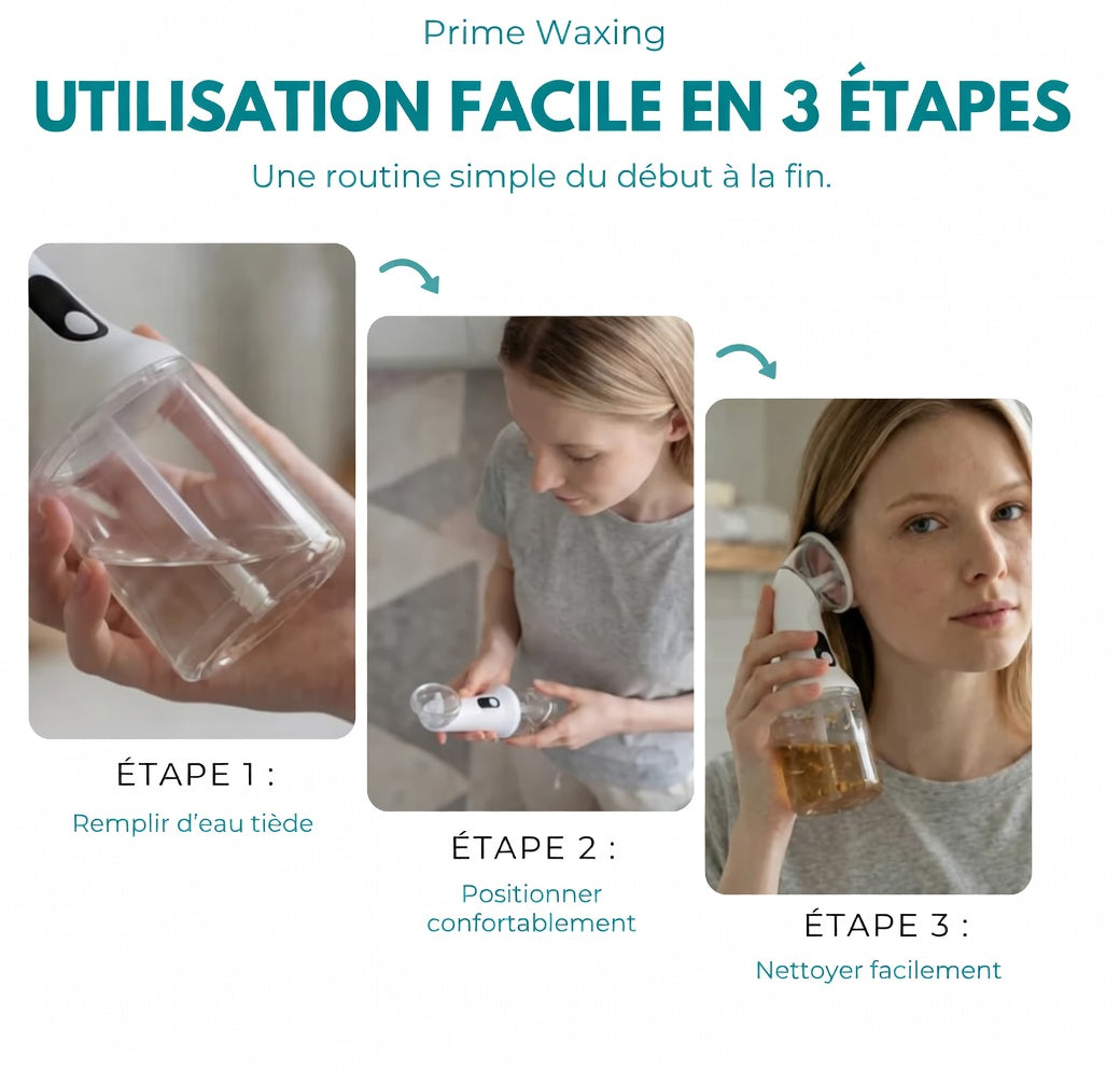 PrimeWaxing™ Irrigateur Auriculaire Électrique